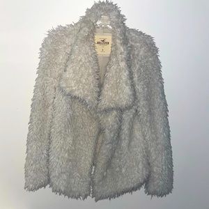 White Faux Fur Coat